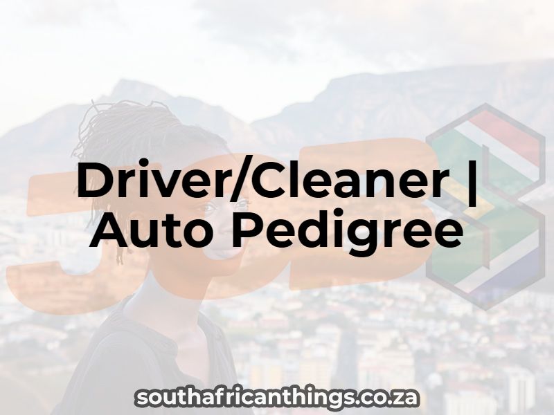 Driver/Cleaner | Auto Pedigree