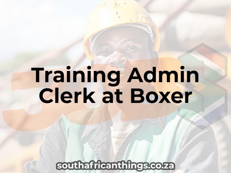 Training Admin Clerk at Boxer